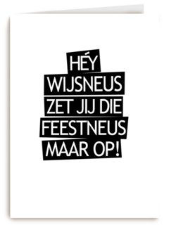 Verjaardagskaart 20 hey wijsneus