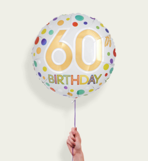 Ballon 60 Birthday Multi Eco