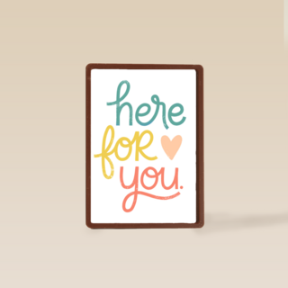 Zomaar kaart Here for you