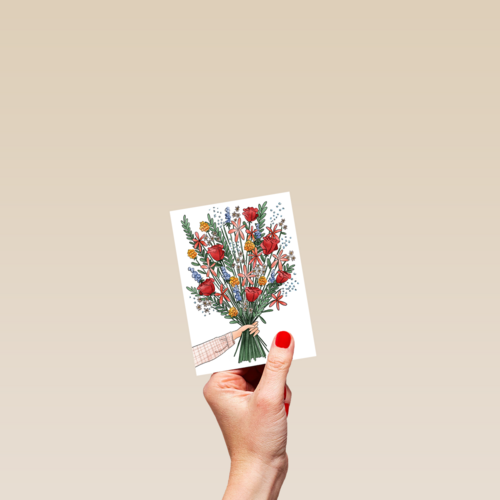 Blanco kaart bos bloemen Matia Studio powervrouw