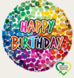 Ballon Happy Birthday Confetti Multi Eco