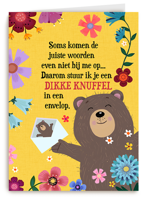 Verjaardagskaart Hallmark | Sterkte Kaart Dikke Knuffel In Envelop