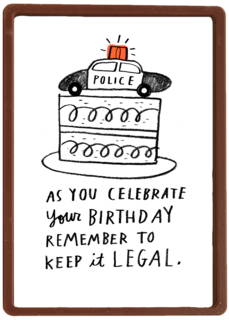 Verjaardagskaart grappig keep it legal