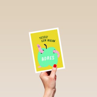 Nieuwe woning kaart yes een nieuw adres