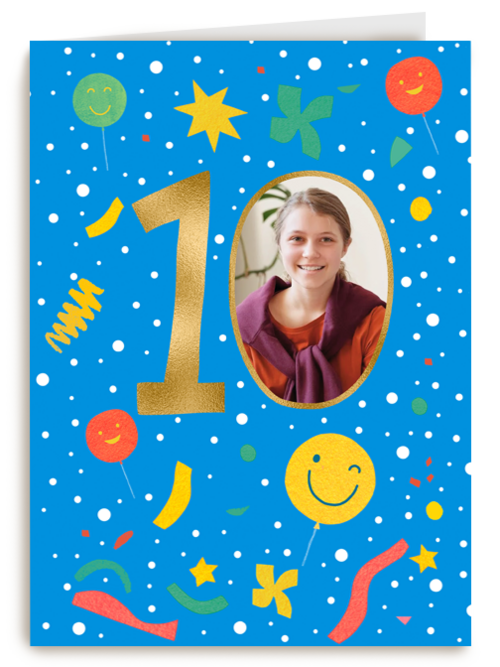 Gefeliciteerd 10 jaar fotokaart