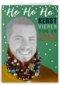 baard met kerstballen