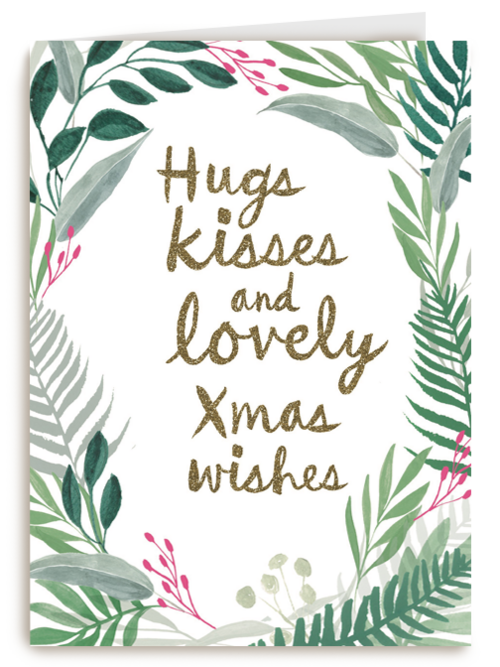 Hugs kisses and lovey xmas kisses