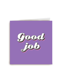 Good job in paars