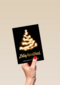 kerstkaart lichtgevende kerstboom zakelijk
