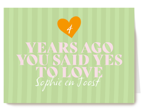 Kaart Hallmark | Huwelijksjubileum | Years Ago You Said Yes To Love