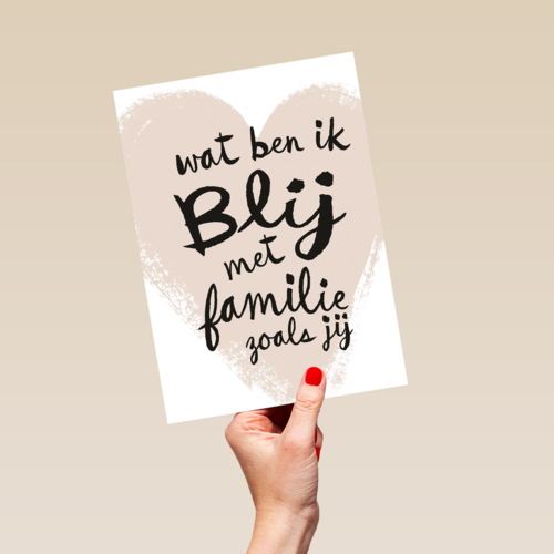 zomaar kaart wat ben ik blij met familie zoals jij