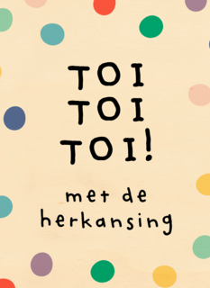 Gezakt kaart toi toi toi met de herkansing
