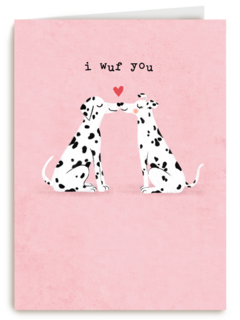 Valentijnskaart Grappig I wuf you