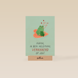 moederdag kaart verkikkerd op jou
