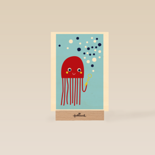 Zwemdiploma kaart met kwal