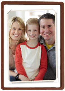 fotokaart staand enkel witte rand