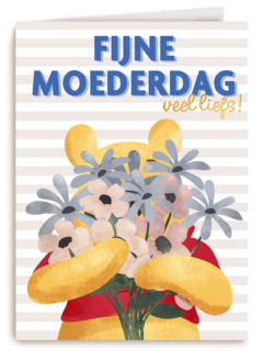 Moederdag kaart Winnie de Poeh