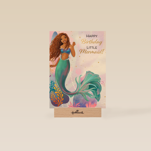 Ariel Little Mermaid kaart Happy Birthday