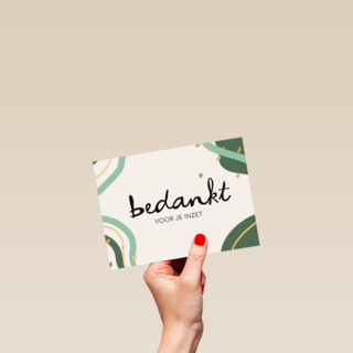 Bedankt kaart thuiswerken bedankt voor je inzet