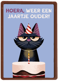 Verjaardagskaart Grumpy Folio weer een jaartje ouder lila