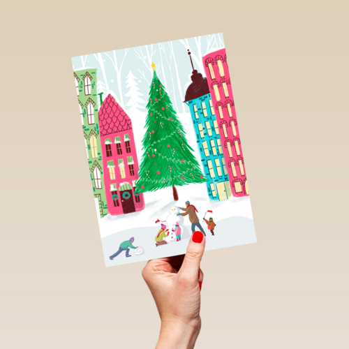 Kinderpostzegels Sneeuwpop
