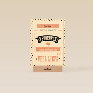 moederdag hip tegoedbon speciaal voor jou mama