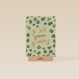 je bent geweldig met luipaardpatroon