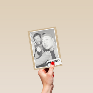 fotokaart staand proost