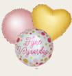 Ballonnentros Happy Birthday Roze Goud