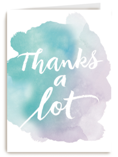 thanks a lot watercolor