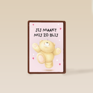 valentijnskaart klassiek forever friends jij maakt mij zo blij