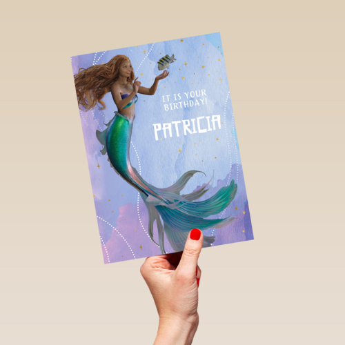 Little Mermaid kaart it is your Birthday