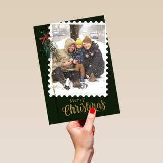 Kerst Foto postzegel