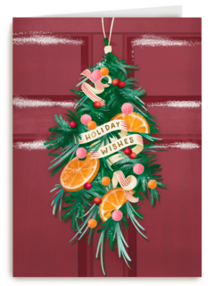Kerstkaart happy holidays