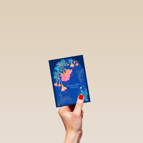 Ramadan Mubarak   blauw
