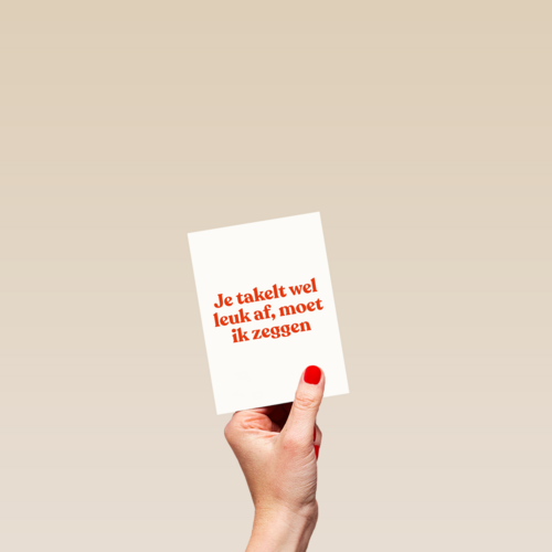 verjaardag kaart andc grappig je takelt wel leuk af moet ik zeggen