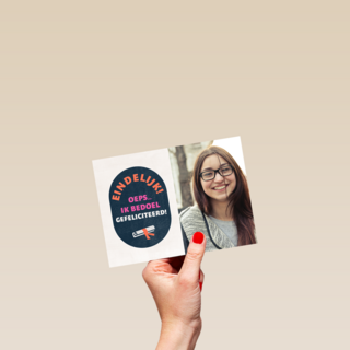 geslaagd fotokaart eindelijk