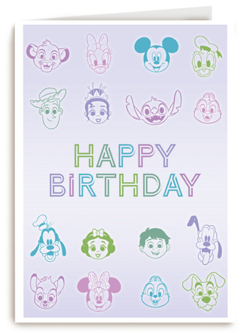 Disney Pixar verjaardagskaart happy birthday