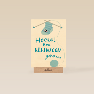 hoera hoera een kleinzoon geboren