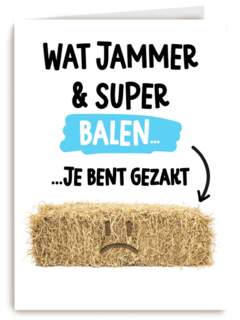 gezakt kaart balen