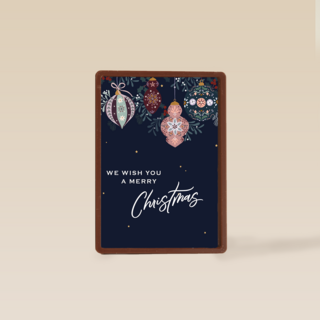 Kerstornamenten Wish you merry xmas