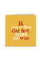 ik zou willen dat het niet zo was