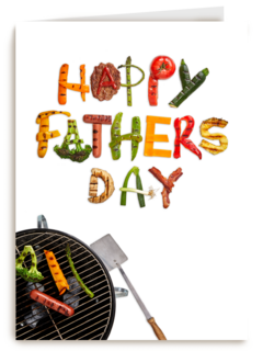 vaderdag kaart barbecue