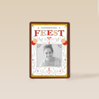 fotokaart uitnodiging feest