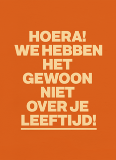 verjaardag kaart vrouw niet over je leeftijd