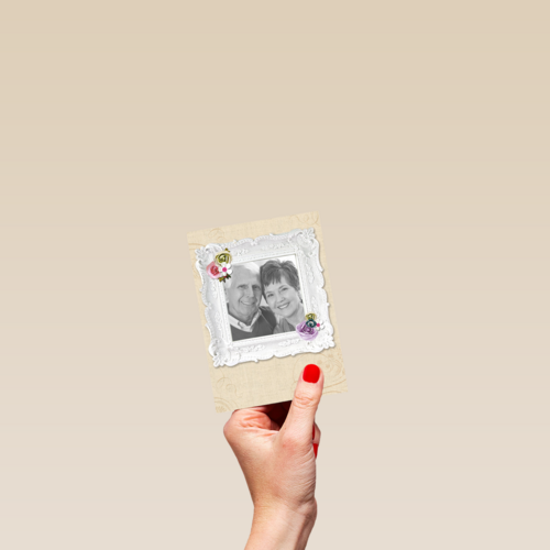 fotokaart onze ouders zijn zoveel jaar getrouwd