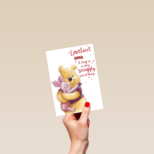Valentijnskaart Pooh A hug