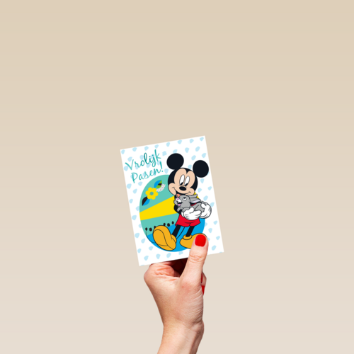 pasen kaart disney mickey mouse vrolijk pasen