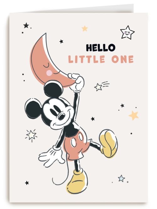 Disney geboortefelicitatie hello little one