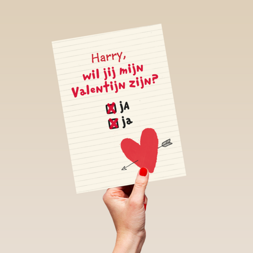 Wil jij mijn valentijn zijn naam